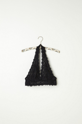 Galloon Lace Halter Bralette in intimates-bras