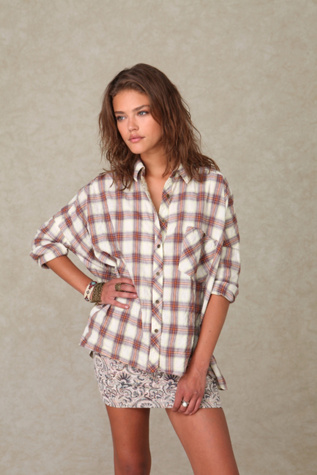We The Free Plaid Buttondown