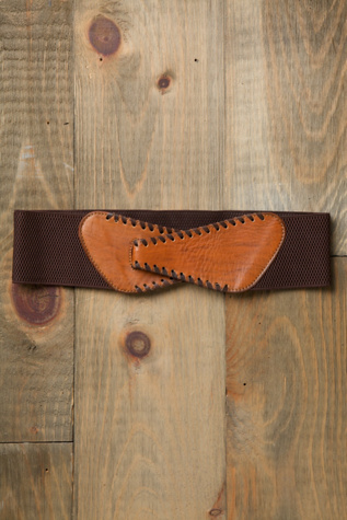 Whipstitch Stretch Waist Belt