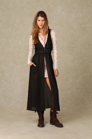 Sheer Maxi Vest