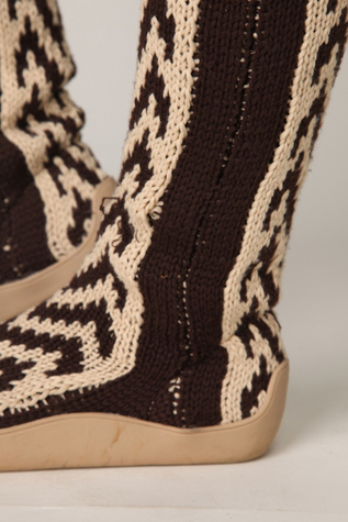 Chevron Tall Sock Boot