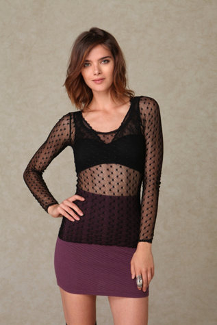 Dotted Mesh Layering Top