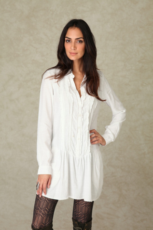 Tuxedo Shirt Dress