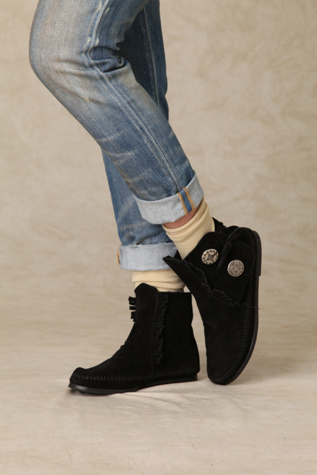 Two Button Bootie Moccasin