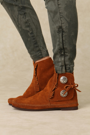 Two Button Bootie Moccasin