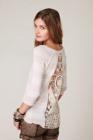 Crochet Back Tee