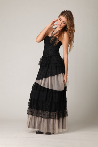 Lace In Layers Maxi Dress