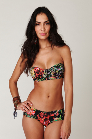 Floral Underwire Zip Bikini