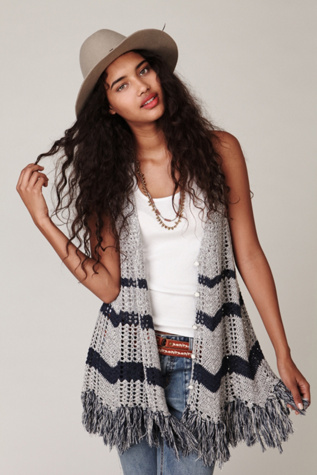 Crochet Fringe Vest