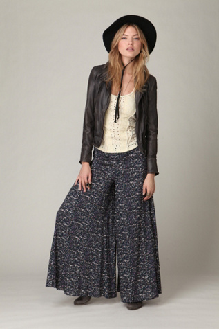 Printed Wideleg Pant