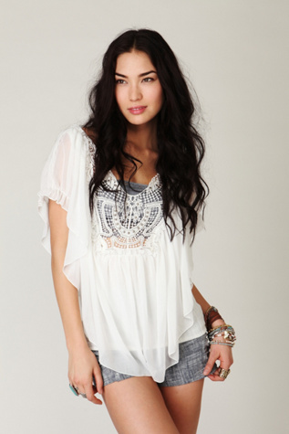 Hearts Flutter Top