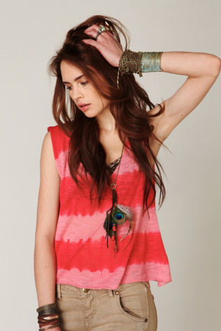 Sleeveless Tied Stripe Sweater