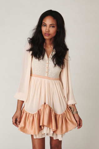 Deep V-neck Party Dress