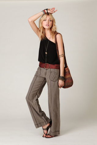 Linen Wideleg Trouser