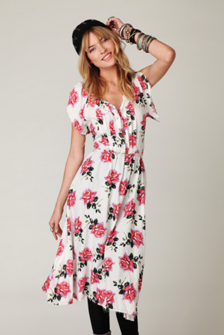 Floral Short Sleeve Dress