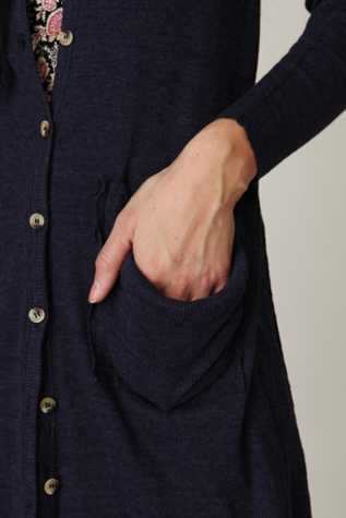 Ribbed Up Maxi Cardigan