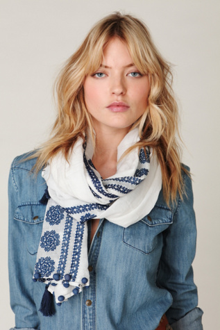 Formosa Embroidered Scarf