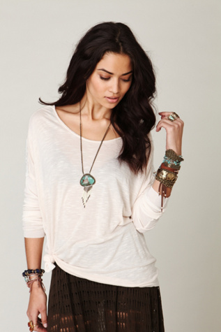Extreme Boxy Lace Insert Tee