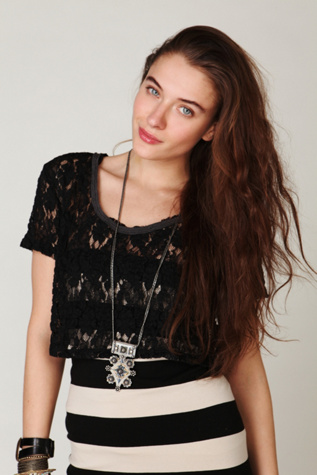 Lacey Boxy Crop Tee