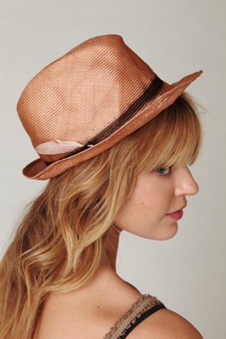 Feather Straw Fedora