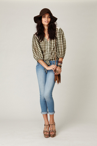 Free People FP 5 Pocket Ankle Crop Skinny