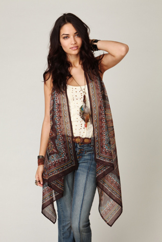 FP ONE Paisley Scarf Vest