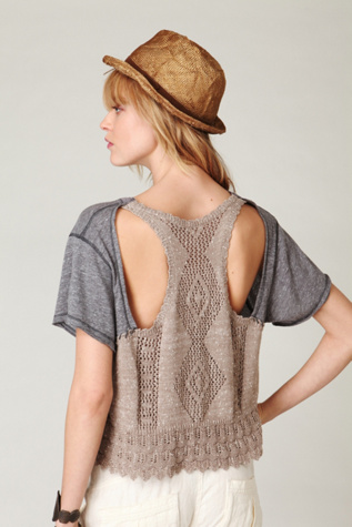 Cropped Diamond Tee