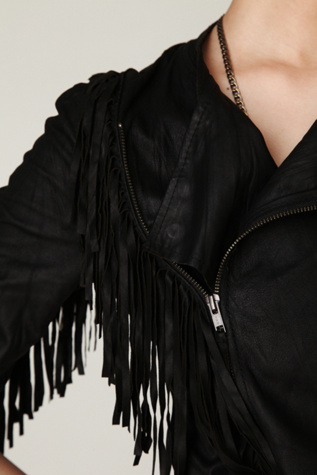 Fringe Leather Jacket