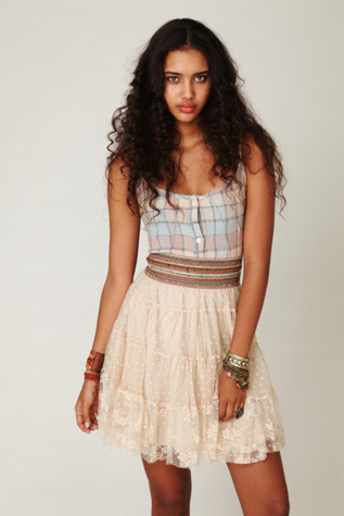 Mesh & Tiers Skirt