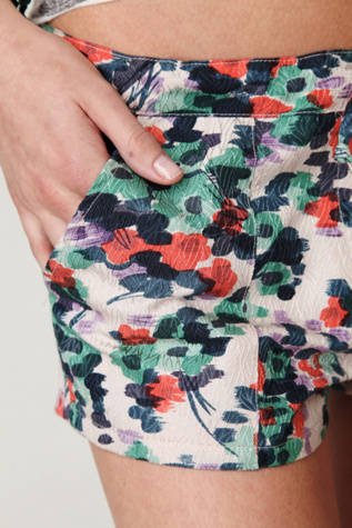 Brush Printed Short