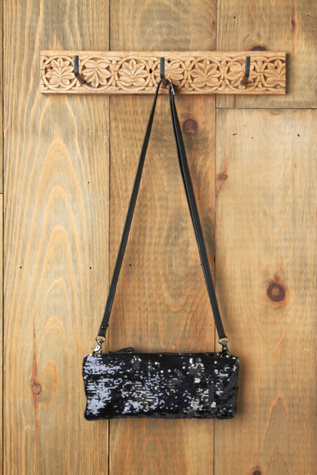 Dodge Shimmer Crossbody Clutch