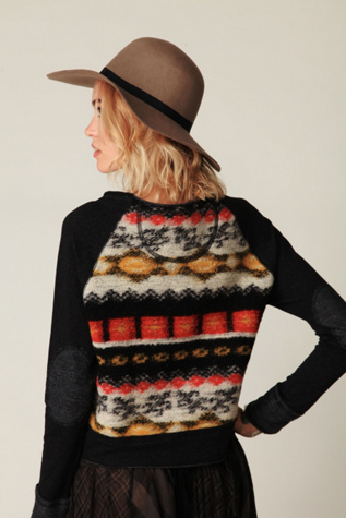 Heavy Knit Pieced Sweater