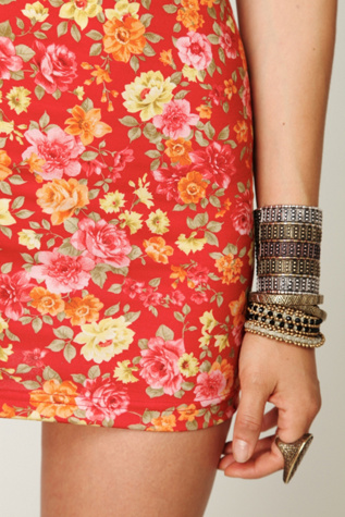 Rose Garden Printed Bodycon Slip