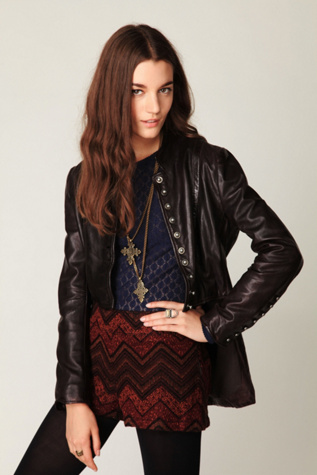 Muubaa Military Leather Jacket