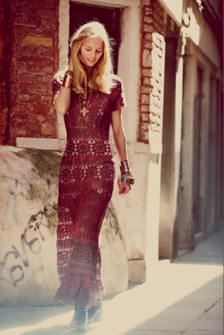 Hand Crochet Maxi Dress