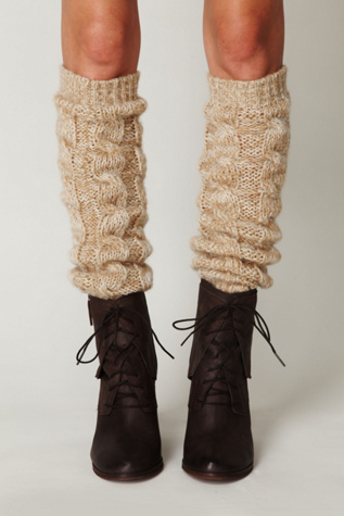 Marled Cable Legwarmer