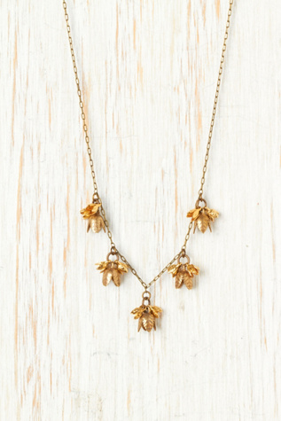 Flower Drop Necklace