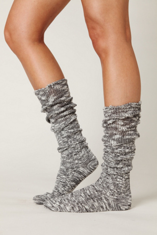 Heather Marl Slouch Sock