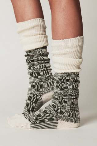 Textured Tall Sock