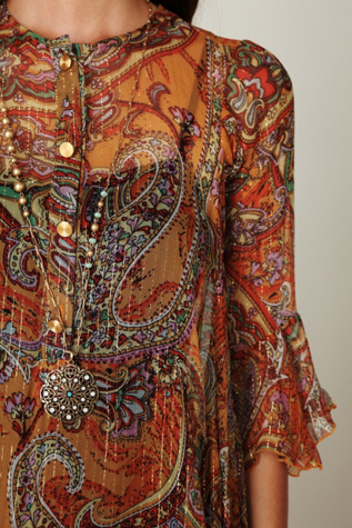Sheer Paisleys Dress