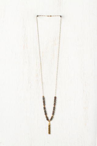 Talula Rosewood Tassle Necklace
