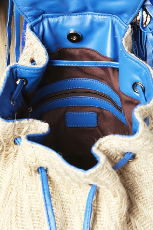 Natural Tassel Backpack