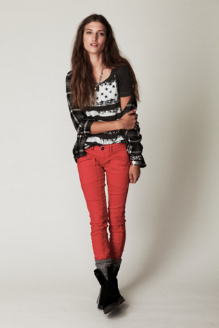 FP Utility Jeans With Zippers