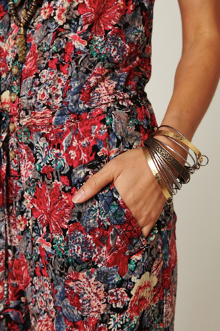 Navy Floral Print