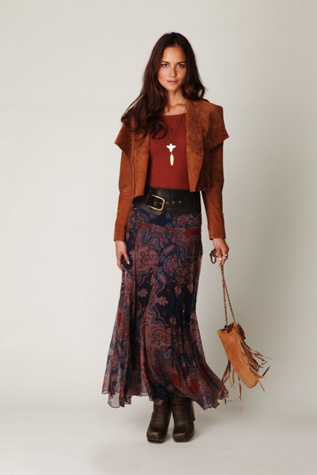 Paisley Chiffon Maxi