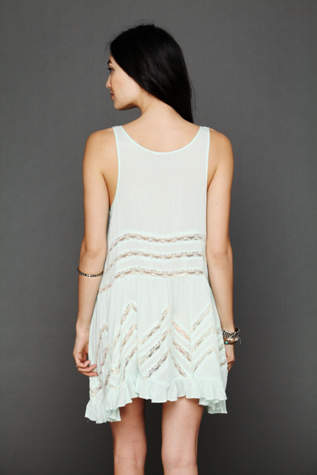 Voile and Lace Trapeze Slip