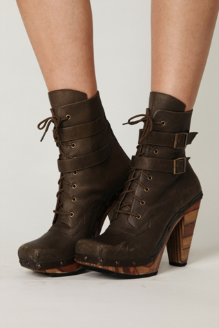 Conviction Wood Heel Boot