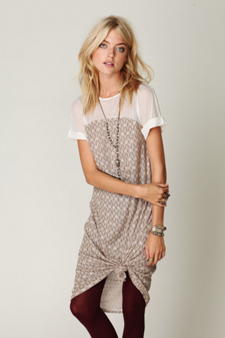 Tribal Gold Short Sleeve Dress