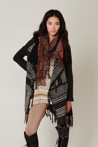 Fringe Wrap Cardigan