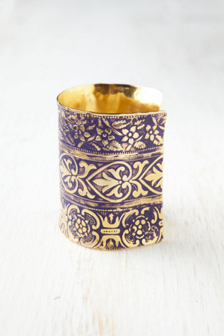 Engraved River Cuff